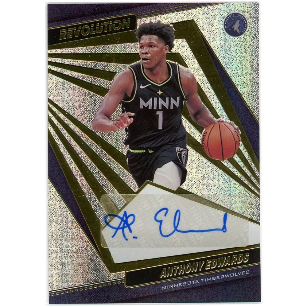 Anthony Edwards 2021-22 Panini Revolution Autographed Card