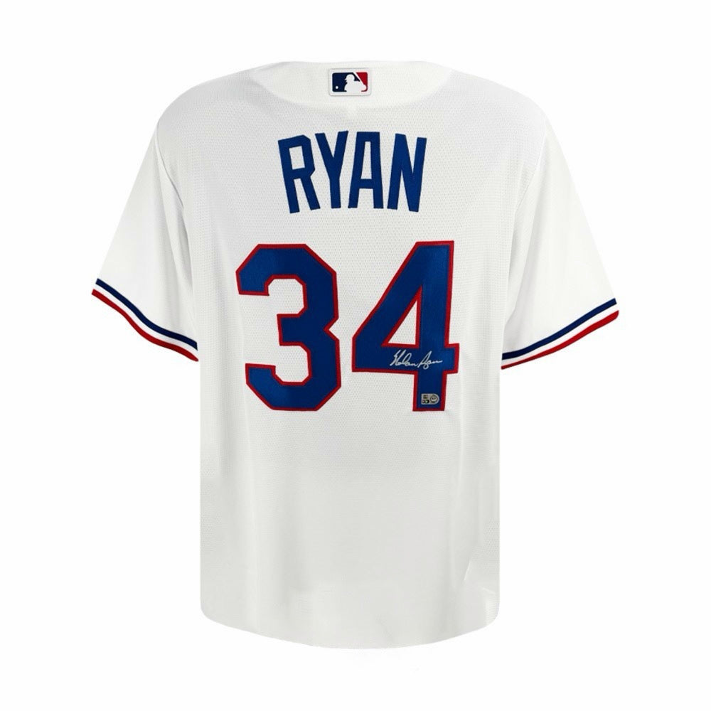 Nolan Ryan Autographed Texas Rangers Nike MLB Jersey - MLB Authenticated