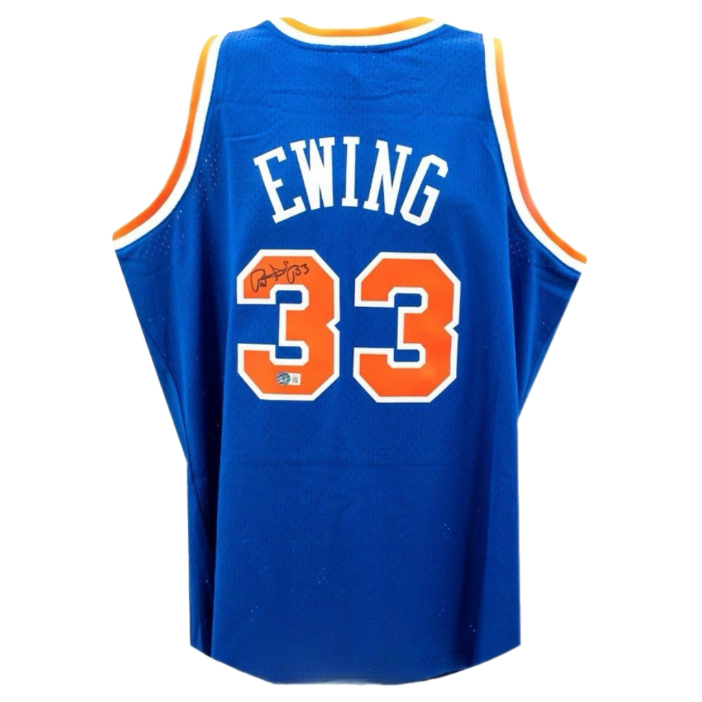 Patrick Ewing Autographed New York Knicks Mitchell & Ness NBA  Jersey - Beckett Authenticated