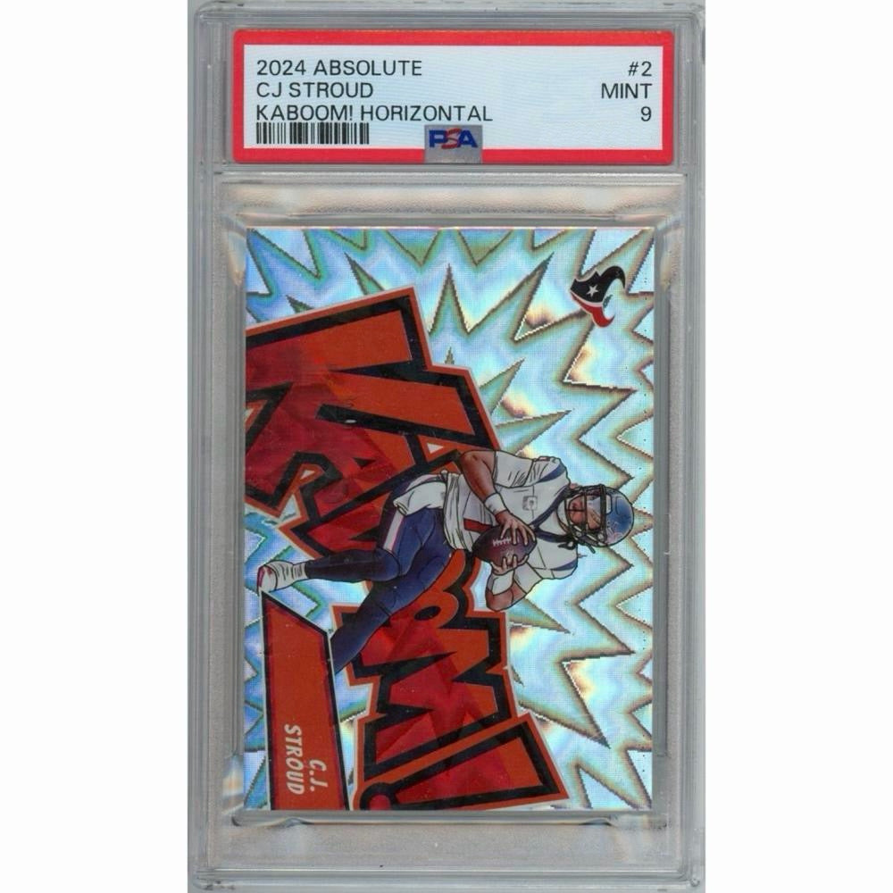 CJ Stroud 2024 Panini Absolute Kaboom Horizontal PSA 9