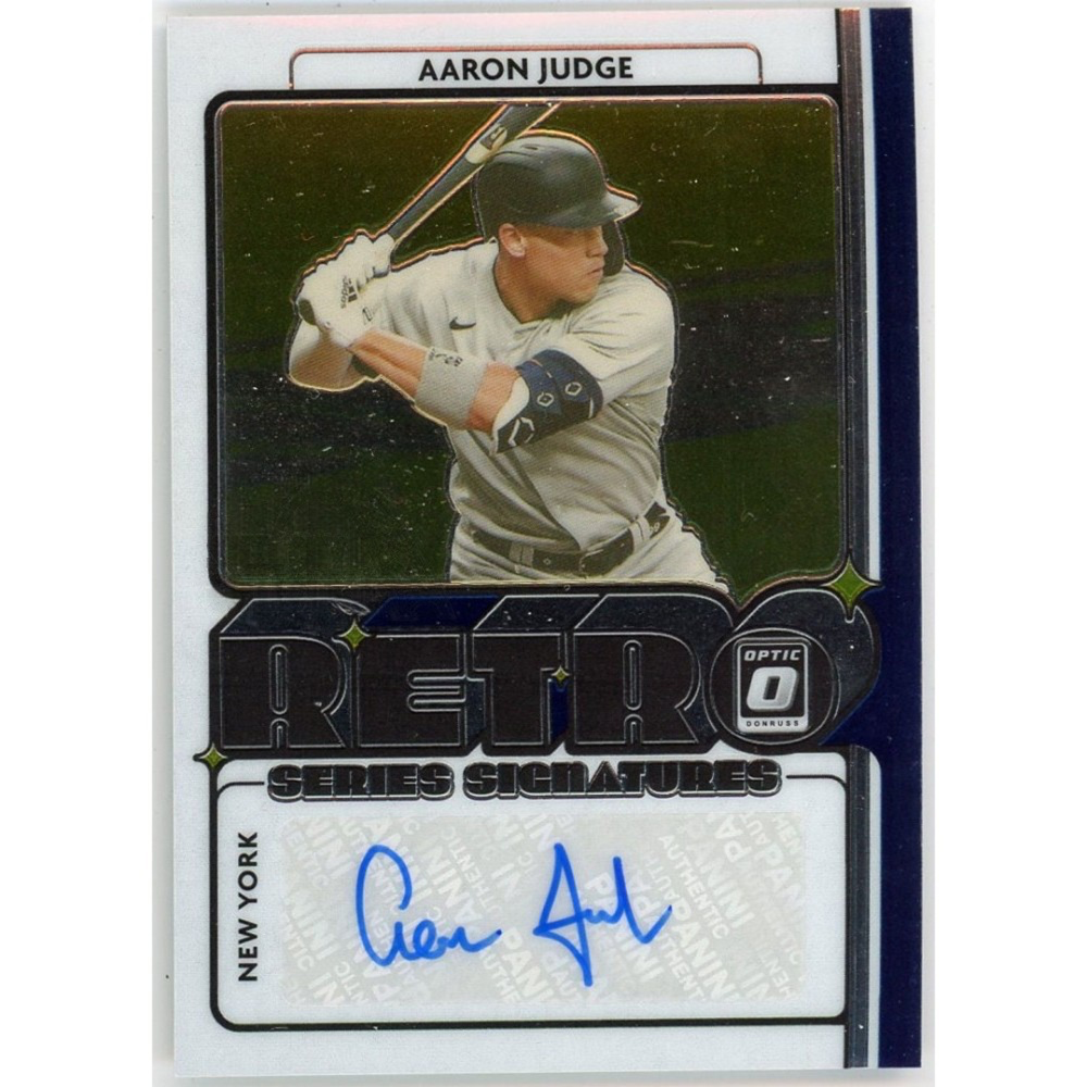 Aaron Judge 2021 Panini Optic Retro Series Signatures Autographed Card