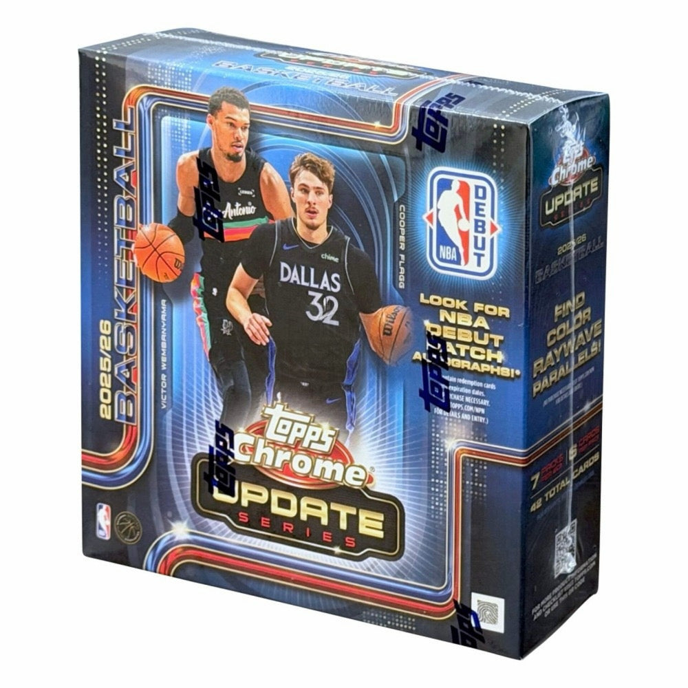 2025-26 Topps Chrome Update Series Basketball Mega Box Factory Sealed