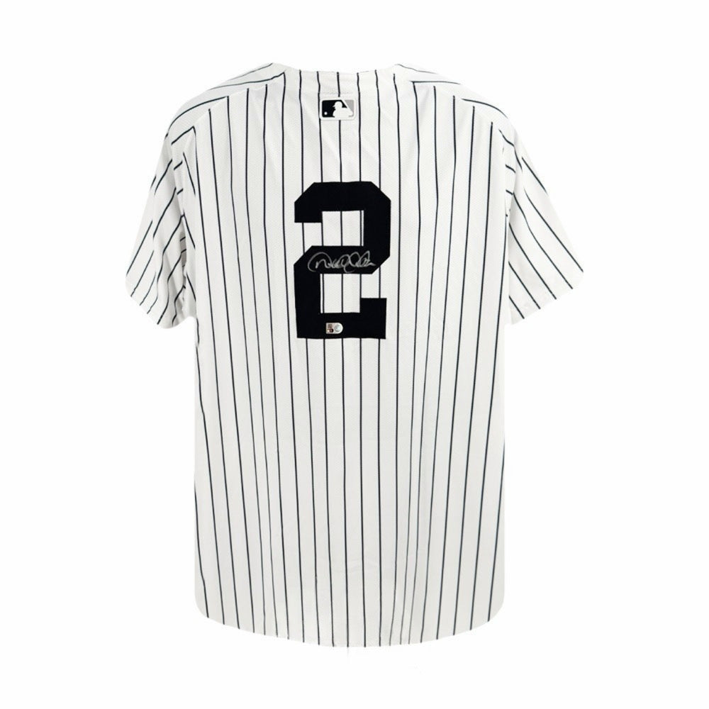Derek Jeter Autographed New York Yankees Nike MLB Jersey - Beckett Authenticated