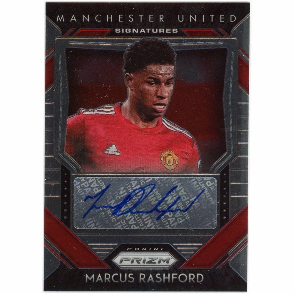 Marcus Rashford 2020-21 Panini Prizm Signatures Autographed Card