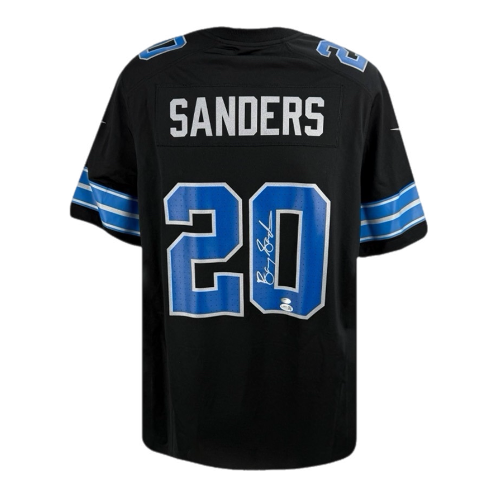 Barry Sanders Autographed Detroit Lions Nike NFL Jersey - JSA Authenticated
