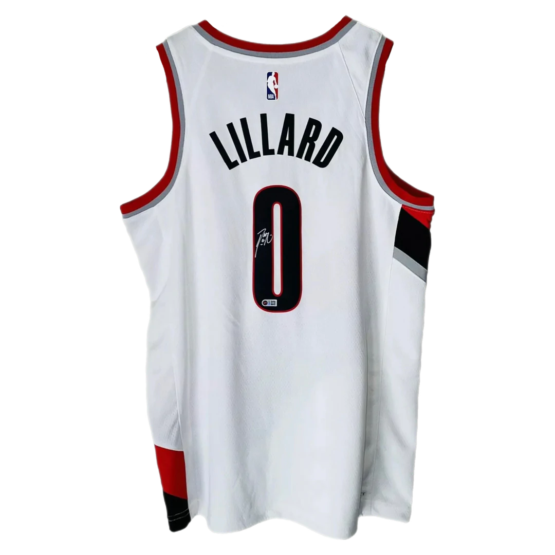 Damian Lillard Autographed Portland Trailblazers Nike NBA Jersey - Beckett Authenticated