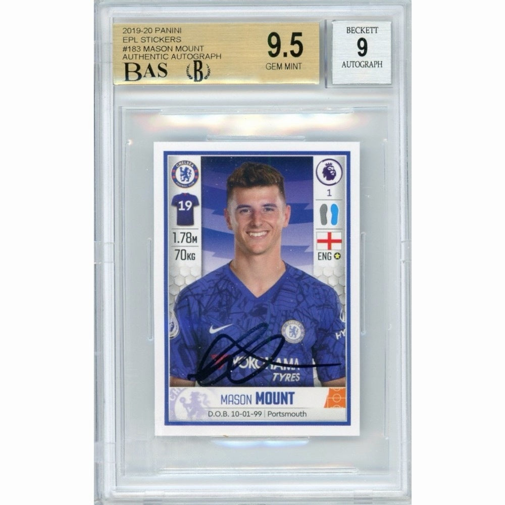 Mason Mount 2020 Chelsea Autographed Card - Beckett 9.5