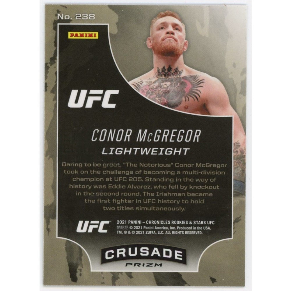 Conor McGregor 2021 Panini Chronicles Sparkle Card