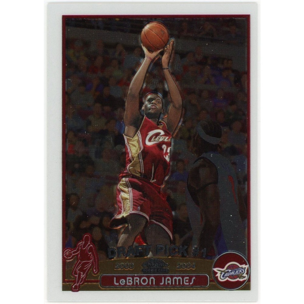 LeBron James Rookie 2003-04 Topps Chrome Card