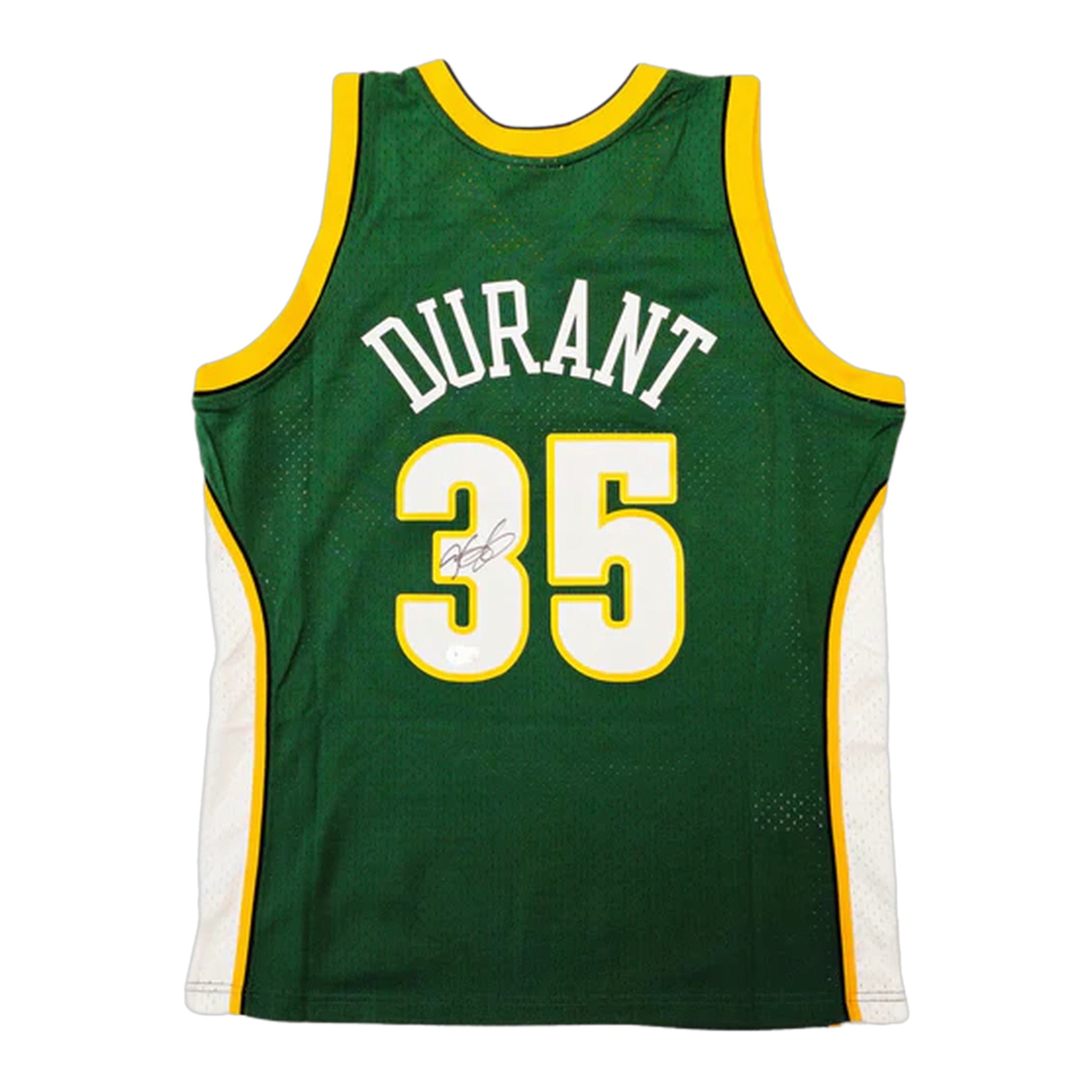 Kevin Durant Autographed Seattle Supersonics Mitchell & Ness NBA Jersey - Beckett Authenticated (Green)