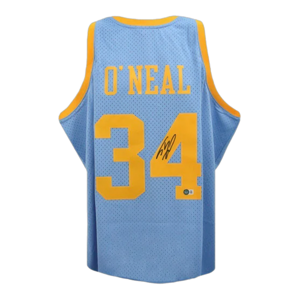 Shaquille O’Neal Autographed Blue MPLS Mitchell & Ness NBA Jersey - Beckett Authenticated