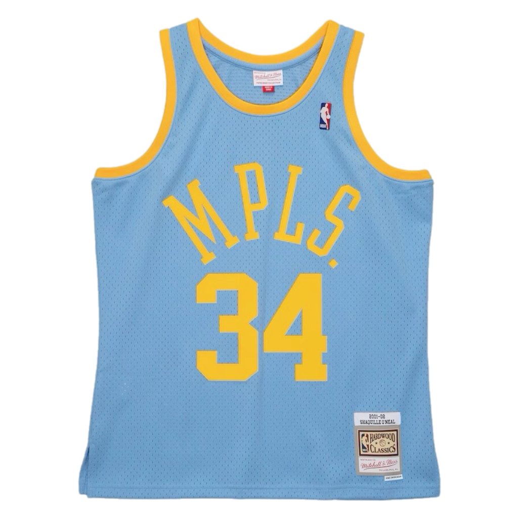 Shaquille O’Neal Autographed Blue MPLS Mitchell & Ness NBA Jersey - Beckett Authenticated
